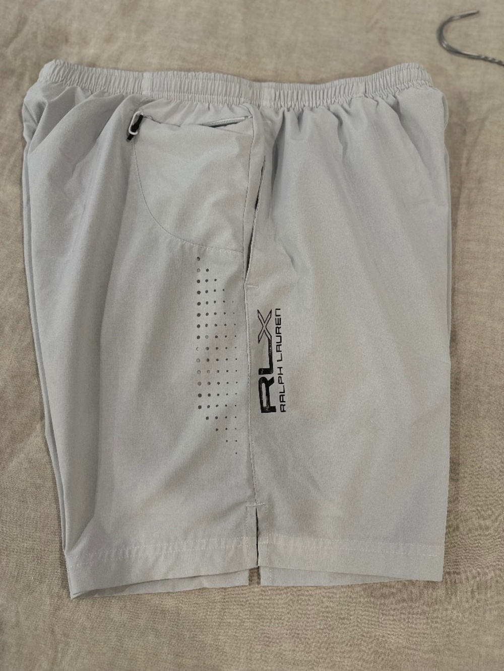 RLX 7 INCH LINED COMPRESSION SHORTS, MEDIUM WHITE